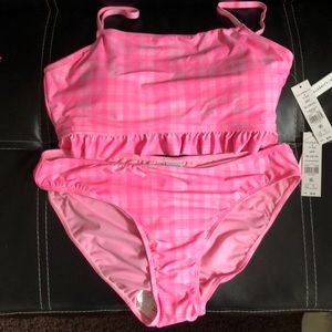Pink Plaid Bikini- Size XL 15/17
